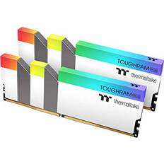 Thermaltake TOUGHRAM RGB White DDR4 4400MHz 16GB 8GB x 2 16.8 Million Color RGB Alexa/Razer Chroma/5V Motherboard Syncable RGB Memory R022D408GX2-4400C19A