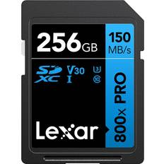 Memory Cards & USB Flash Drives LEXAR BLUE Series High-Performance 800x SDHC /SDXC UHS-I Cards 256GB Single