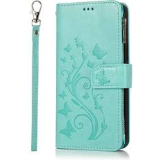 ChaoChuang Zipper Wallet PU Leather Case For iPhone 12/12 Pro Flip Phone Case Cover