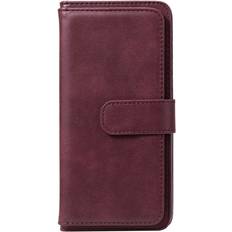 ChaoChuang PU Leather Wallet Case For Samsung Galaxy A21 10 Card Slots Phone Bag Case For Samsung Galaxy A21 Multifunction Phone Cover