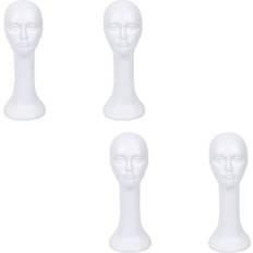 White Hair Styler Accessories Tlily 4X Long Neck Female Foam Head Model Hair Wig Mannequin Hat Stand Styrofoam