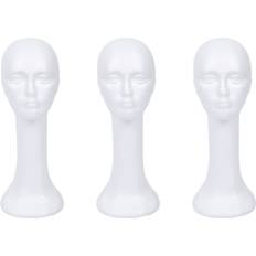 Hair Stylers Tlily 3X Long Neck Female Foam Head Model Hair Wig Mannequin Hat Stand Styrofoam