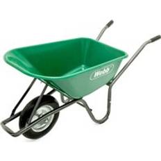 Green Wheelbarrows Webb Poly Wheelbarrow with Puncture Proof Wheel 90l