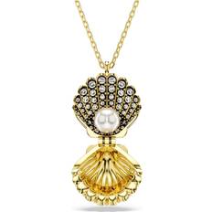 Swarovski Charms & Pendants Swarovski Idyllia pendant, Crystal pearl, Shell, White, Gold-tone plated