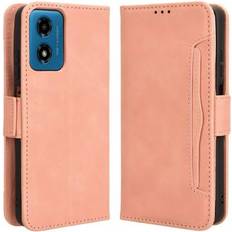 Mobiltilbehør MTP Products Motorola G24 Power/G04 Pung Cover med Kortholder Pink