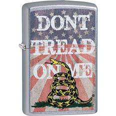 Lighters Zippo Don't Tread on Me American Flag Street Chrome Pocket Lighter