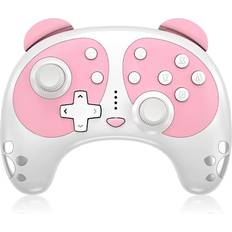 Game Controllers STOGA Controller for Nintendo Switch, Panda Switch Pro Controller Compatible with Switch Lite/PC, Pink Switch Controller Wireless with Turbo/Dual Vibration/NFC Wake-Up, Kawaii Accessories Gifts