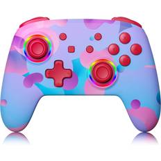 Game Controllers NexiGo Wireless Controller for Switch/Switch Lite/OLED, Bluetooth Controllers for Nintendo Switch with Vibration, Motion, Turbo and LED Light AstroPop