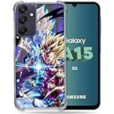 Cokitec Verstärkte Schutzhülle für Samsung Galaxy A15 4G 5G Manga Dragon Ball Sangohan Duo