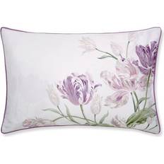 Florals Pillow Cases Laura Ashley Gosford Grape Pillow Case White