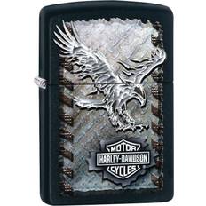 Lighters Zippo Custom Personalized Black Matt Eagle Harley-Davidson Windproof Lighter Free Engraving # 28485