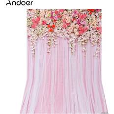 Photo Backgrounds Andoer 1.5 * 2.1m/5 * 7ft Flower Photography Background Wedding Backdrop Photo Studio