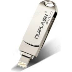 ChaoChuang USB Flash Drive USB Pendrive for iPhone Xs Max X 8 7 6 iPad 128 GB Memory Stick USB Key Lightning Pen drive
