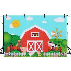 Photography Backgrounds Cartoo Animal Farm Birthday Baby Shower Backdrop Decor