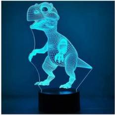 Pink Night Lights Rose Creative Illusion 3D Dinosaur Gifts Night Light