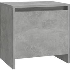 Doors Bedside Tables vidaXL Chipboard Concrete Grey Bedside Table 34x45cm