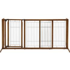 Richell Deluxe Freestanding Pet Gate with Door, Medium