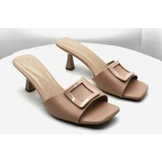 Wide Fit Slides Alfani Capreece Womens Faux Leather Slide Heels