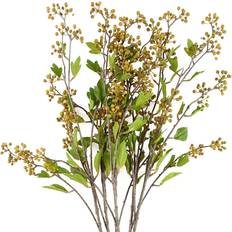 Yellow Vases Leaf 75cm White Starflower Display Ombre Glass Vase