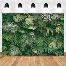 Tianfu Tropical Green Leaf Theme Background 7X5FT Wedding Bride Party Decoration Newborn Banner Photo Background Studio Shooting Props