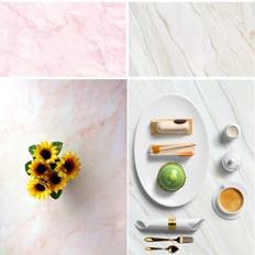 Photo Backgrounds Selens Selens 56x89cm 2 in 1 Backdrop Pink & White Marble Texture Background Photography Photo for Food Flat Lay Props Jewelry Cosmetics Small Product