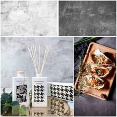 Photo Backgrounds Selens Selens 56x89cm 2 in 1 Backdrop Cement Texture Background Photography Photo for Food Flat Lay Props Jewelry Cosmetics Small Product, Double Sided