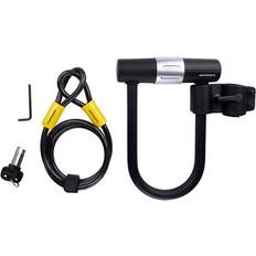 Cable with padlock Black
