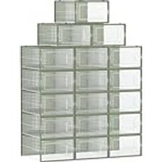 Hallway Furniture & Accessories on sale Songmics Schuhboxen 12er Set Transparent-Lorbeergrün Schuhregal