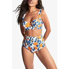 Multicoloured - Women Bikini Bottoms Panache Amalfi Print High Waist Bikini Bottoms, Sicily