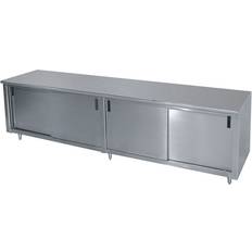 Stainless Steel Cabinets Advance Tabco CB-SS-367M Grey Storage Cabinet 84x35.5"