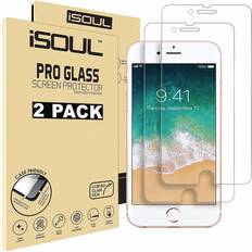 Isoul iSOUL [2 Pack] Screen Protector for Apple iPhone 6 6S Tempered Glass Film 9h HD, 0.26mm Premium Shatterproof Protection 4.7"Inch [Easy Installation] [3D Touch] [Bubblefree] [Compatible iPhone 7/8]