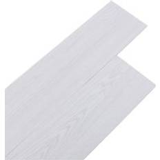 Plastic Flooring Living and Home 36Pcs Wood Grain Plank PVC White Size