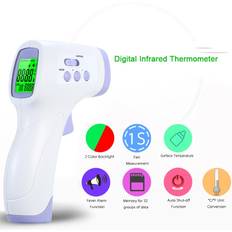 Fever Thermometers Tomtop Jms Digital Infrared Thermometer LCD Backlight Display Non-contact IR Forehead Ear Thermometers Body