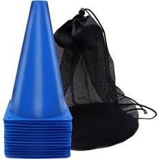 Wejoy 15 Pack 9 Inch Traffic Training Cones,Agility Field Marker Cones,For Football Basketball Practice