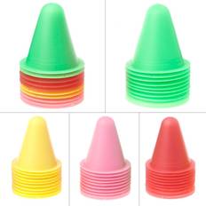 Wejoy 10 Pcs Skate Marker Cones Roller Football Soccer Training Equipment Marking Cup Football Exercise Supplies