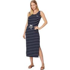 Barbour Dresses Barbour Overl Midi Dre Navy/White Women's Dress Blue