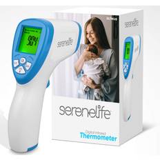 Fever Thermometers SereneLife Infrared Digital Professional Thermometer, Non-Contact Touchless Forehead Thermometer for Adults and Kids, Accurate Instant Readings with Fever Alarm, Memory Recall and 3 in 1 Digital LCD Display