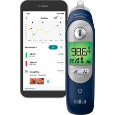 Pür Braun ThermoScan 7 Connect– Digital Ear Thermometer for Adults, Babies, Toddlers and Kids – Fast, Gentle, and Accurate Results, Bluetooth