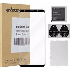 Samsung Galaxy S8 Screen Protectors Cadorabo Full Glue Tempered Glass for Samsung Galaxy S9 Full Adhesive Glue Screen Protection 3D 9H Hardness Display Film