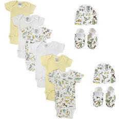 Bambini NC-0417S Unisex Baby Piece Layette Sets, White