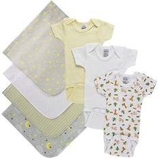 Bambini NC-0540S Unisex Baby Piece Layette Sets, White & Yellow