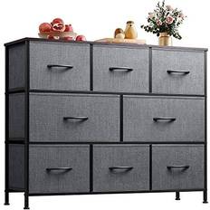 FSC (The Forest Stewardship Council) Chest of Drawers WLIVE Dresser Dark Grey Chest of Drawer 39.4x31.3"