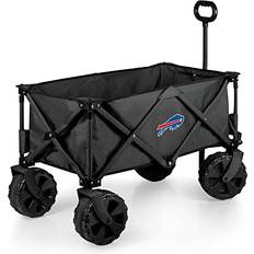 Utility Wagons Picnic Time Charcoal Buffalo Bills Adventure Wagon Elite All-Terrain Folding Utility Wagon