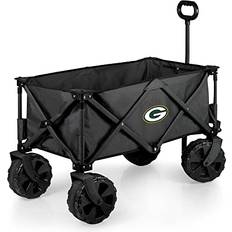 Utility Wagons Picnic Time Charcoal Green Bay Packers Adventure Wagon Elite All-Terrain Folding Utility Wagon