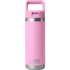 Water jug with straw Yeti Rambler Power Pink Water Bottle