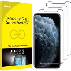 JeTech Skärmskydd för iPhone 11 Pro Max och iPhone Xs Max 6,5 Tum, Screen Protector Härdat Glas Film, 3-Pack