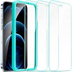 Apple iPhone 12 Pro Max Screen Protectors ESR Tempered Glass Screen Protector Compatible with iPhone 12 Pro Max 2020 6.7 inch with Installation Frame 3 Pack