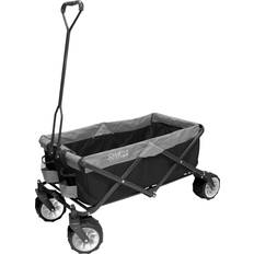 All terrain beach wagon Creative Outdoor Distributor Collapsible Folding Wagon Cart for Cargo All Terrain Beach Park Garden Sports & Camping Black/Gray