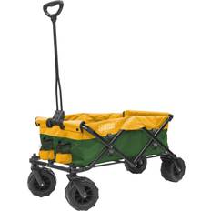 Utility Wagons Creative Outdoor Distributor All-Terrain Collapsible Folding Wagon Cart Beach Park Garden & Tailgate Green & Yellow