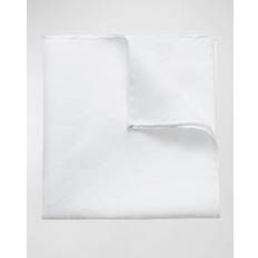 White Handkerchiefs Eton Logo Linen Pocket Square - White